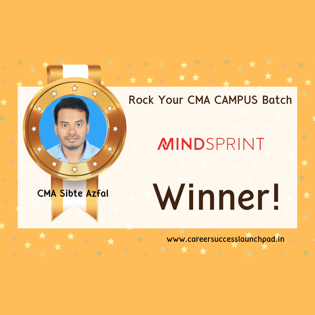 CMA fresher placement success story 70 | Career Success Launchpad