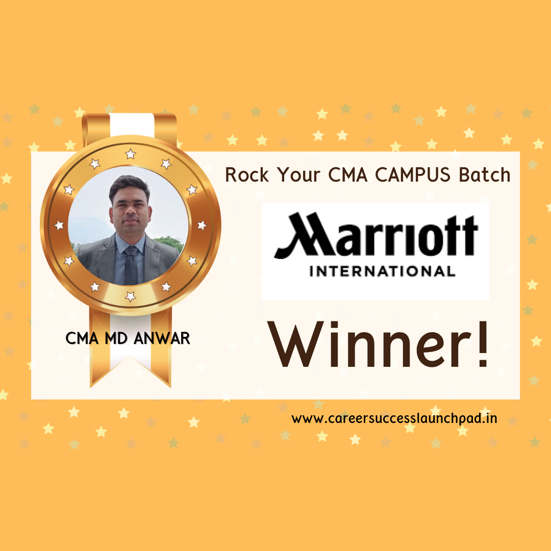 CMA fresher placement success story 74 | Career Success Launchpad
