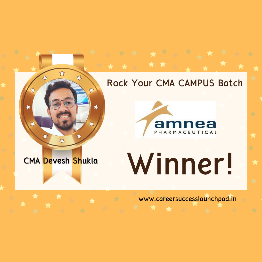CMA fresher placement success story 47 | Career Success Launchpad