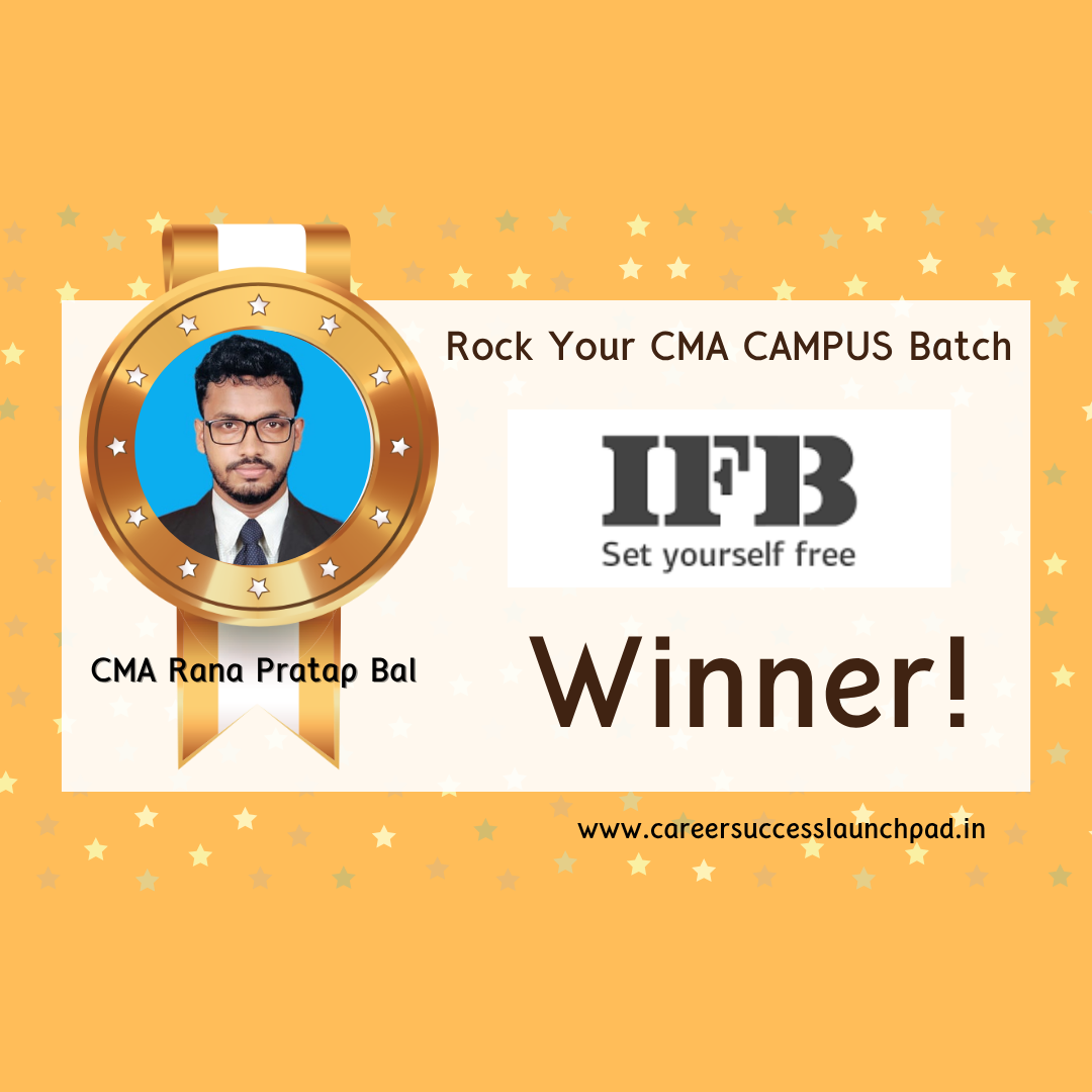 CMA fresher placement success story 75 | Career Success Launchpad