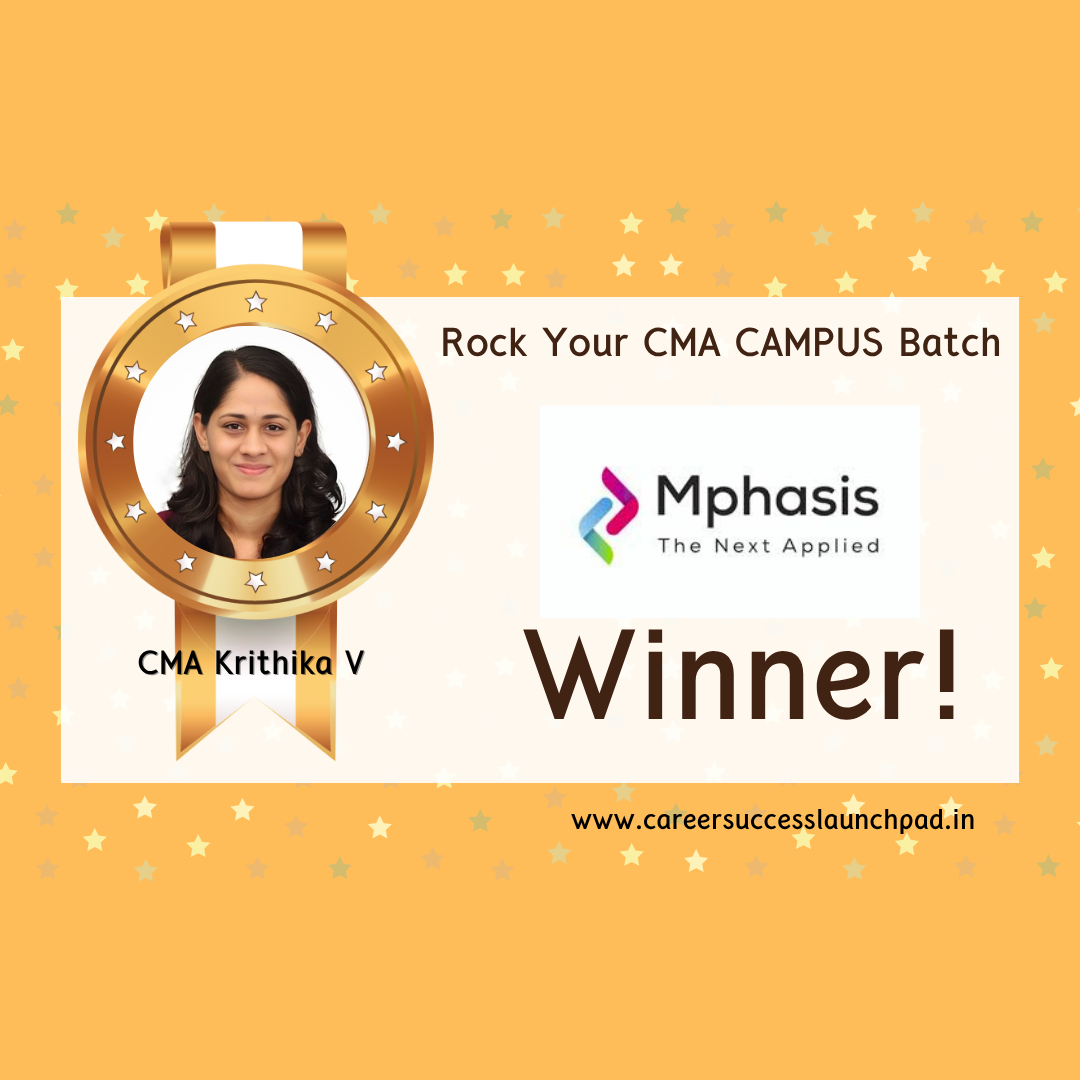 CMA fresher placement success story 73 | Career Success Launchpad