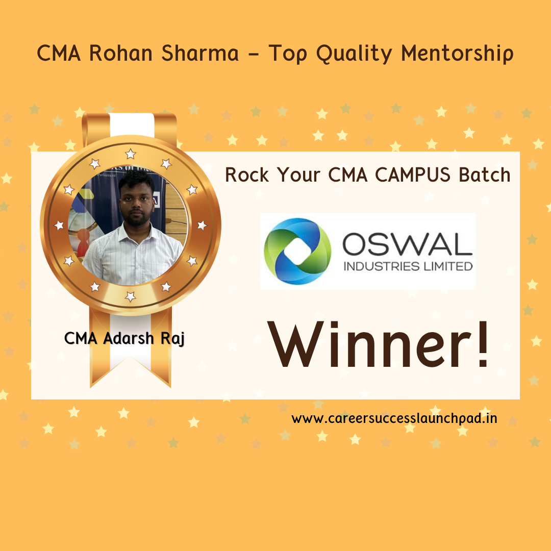 CMA fresher placement success story 41 | Career Success Launchpad