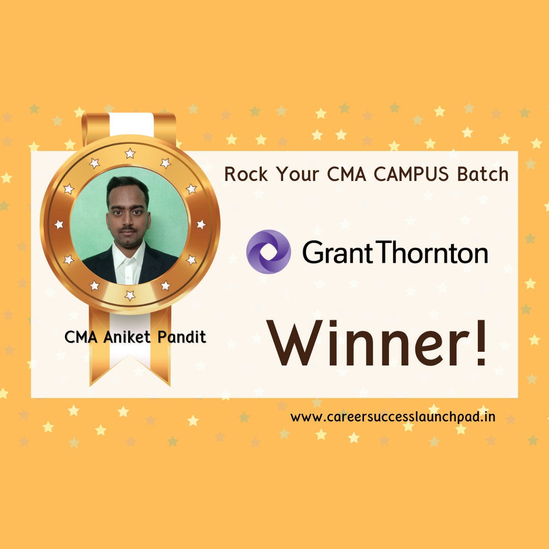 CMA placement preparation success story 123 | Career Success Launchpad