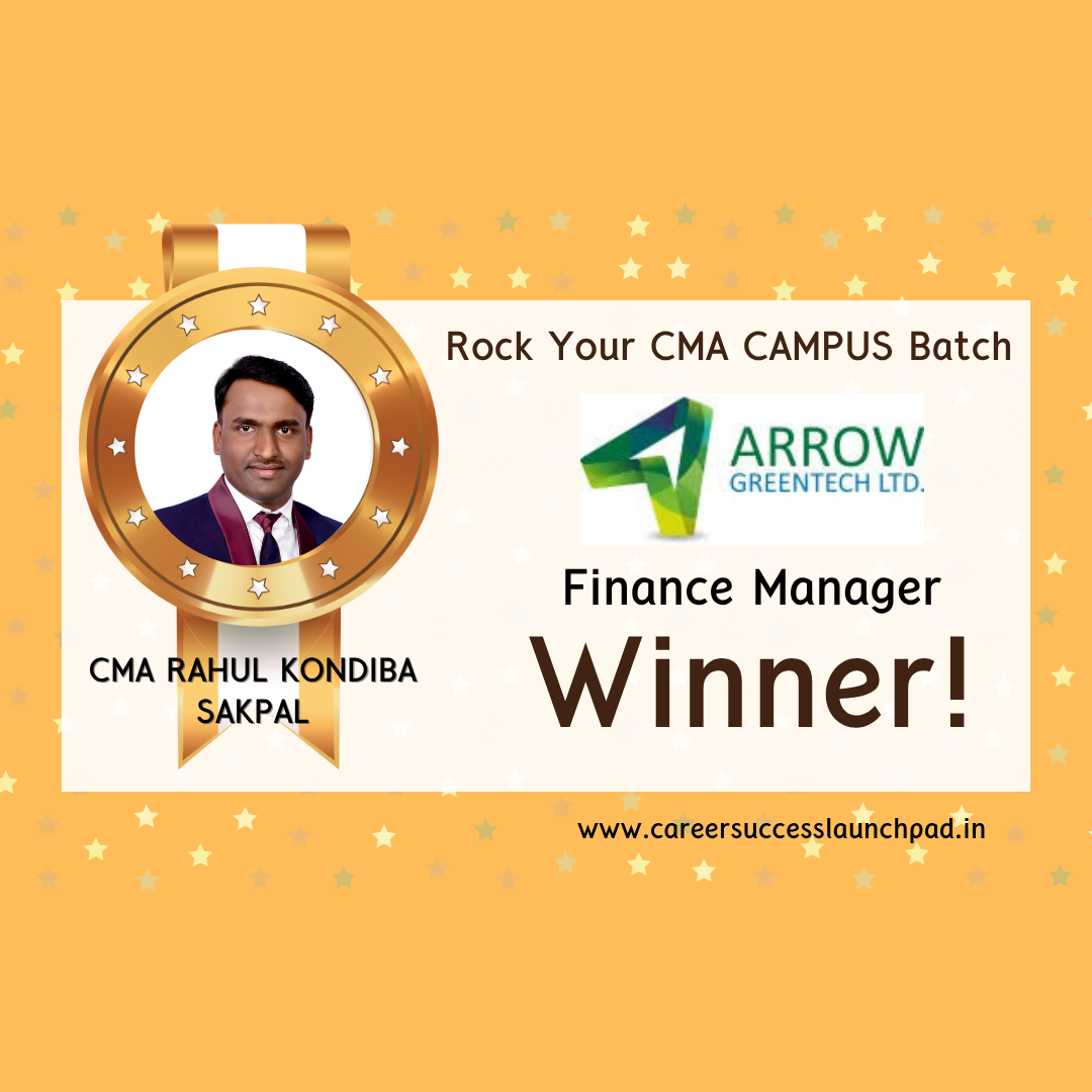 CMA student placement success story 10 | Career Success Launchpad