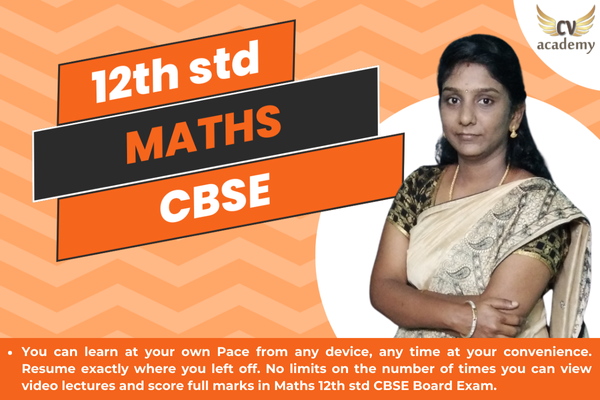 12th Std Maths - CBSE