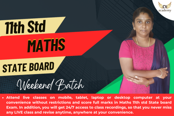11th Std Maths - State Board