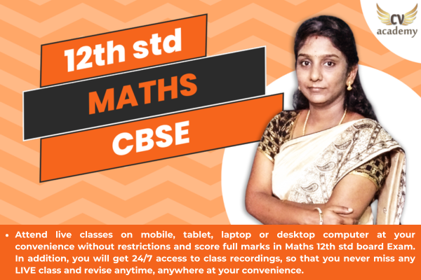 12th Std Maths - CBSE