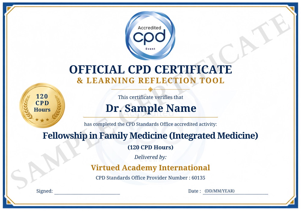 Fellowship in Family Medicine certificate 2