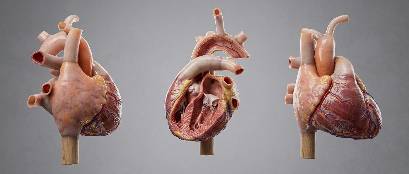 Doctor reviewing cardiac patient notes
