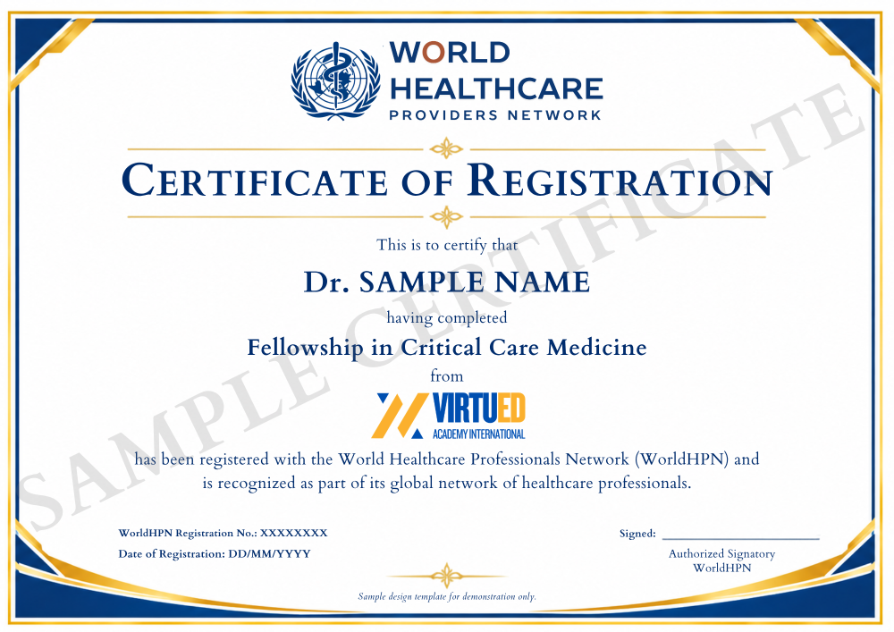 Fellowship in Intensive Care Medicine certificate 3
