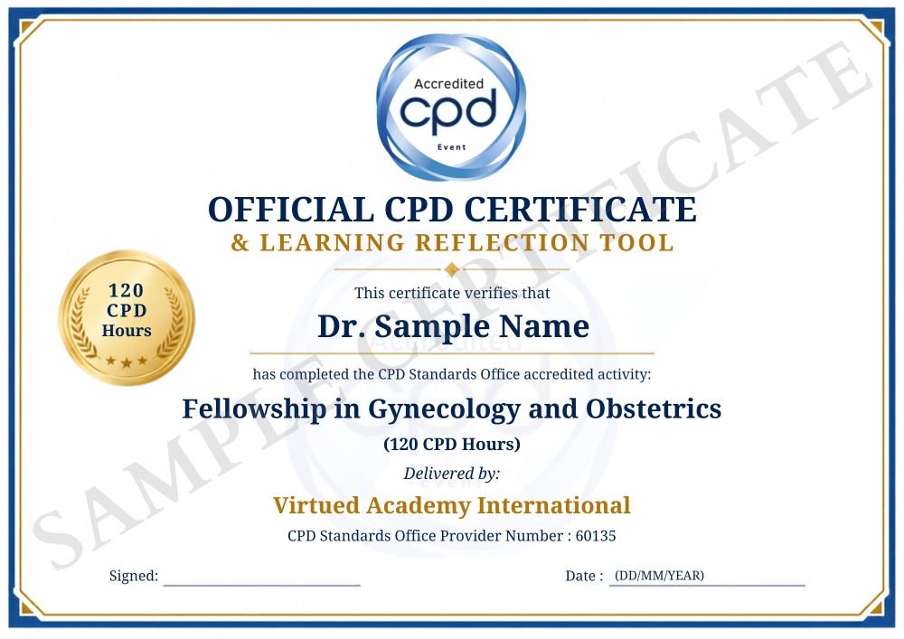 Fellowship in Gynecology and Obstetrics certificate 2
