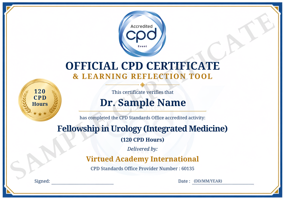 Fellowship in Urology certificate 2