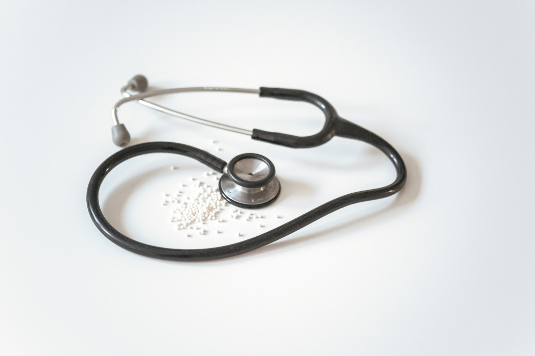 Healthcare professional reviewing internal medicine learning material