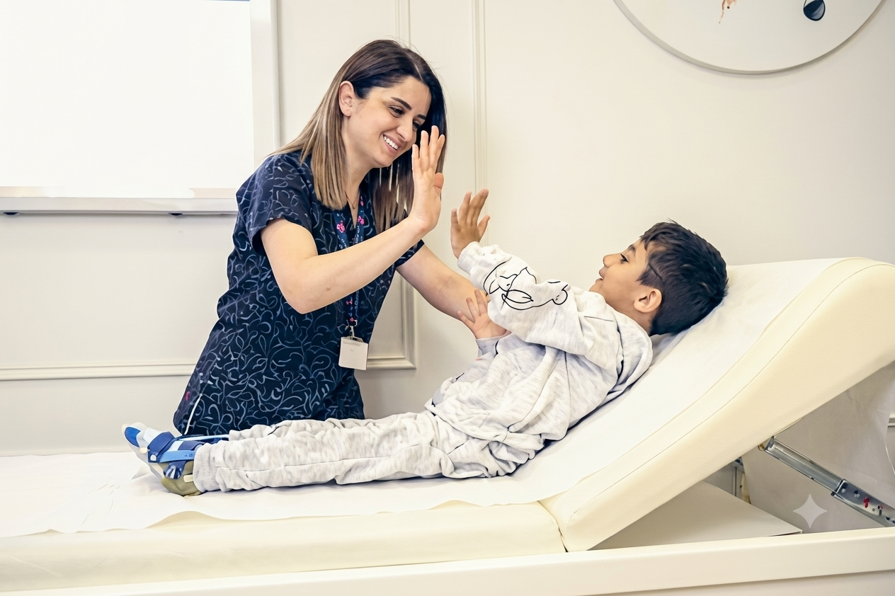 Clinician reviewing GI case notes