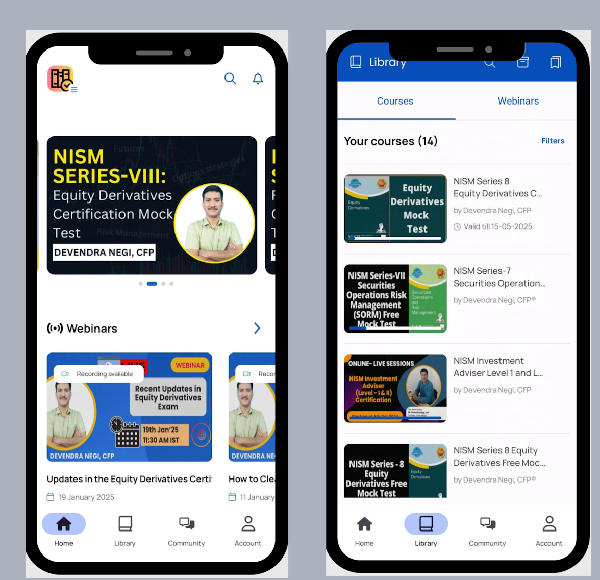 BFSI Courses Academy Free Mobile App for NISM Mock Test