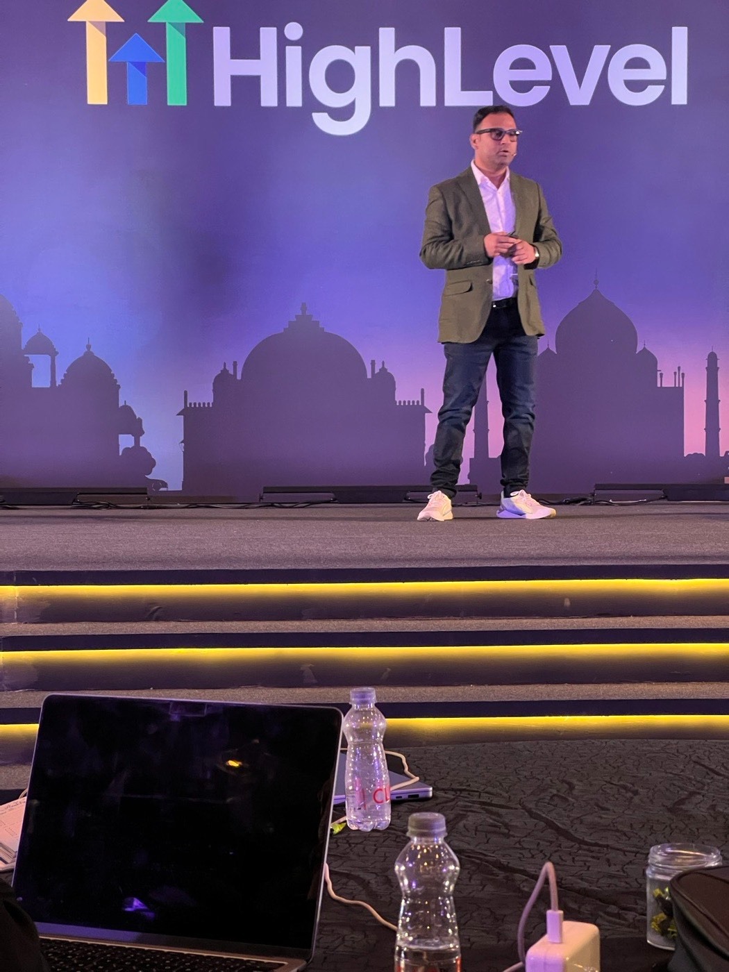 Umar Tazkeer: On stage at HighLevel Live India