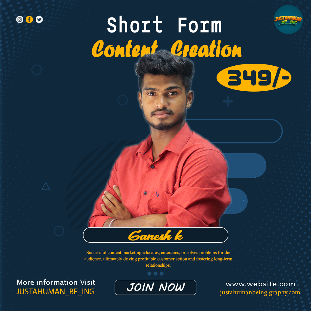 Short form Content Creation Course