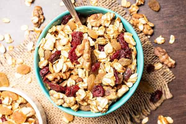 Healthy oat meal granola mix