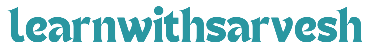 Learn with Sarvesh Logo