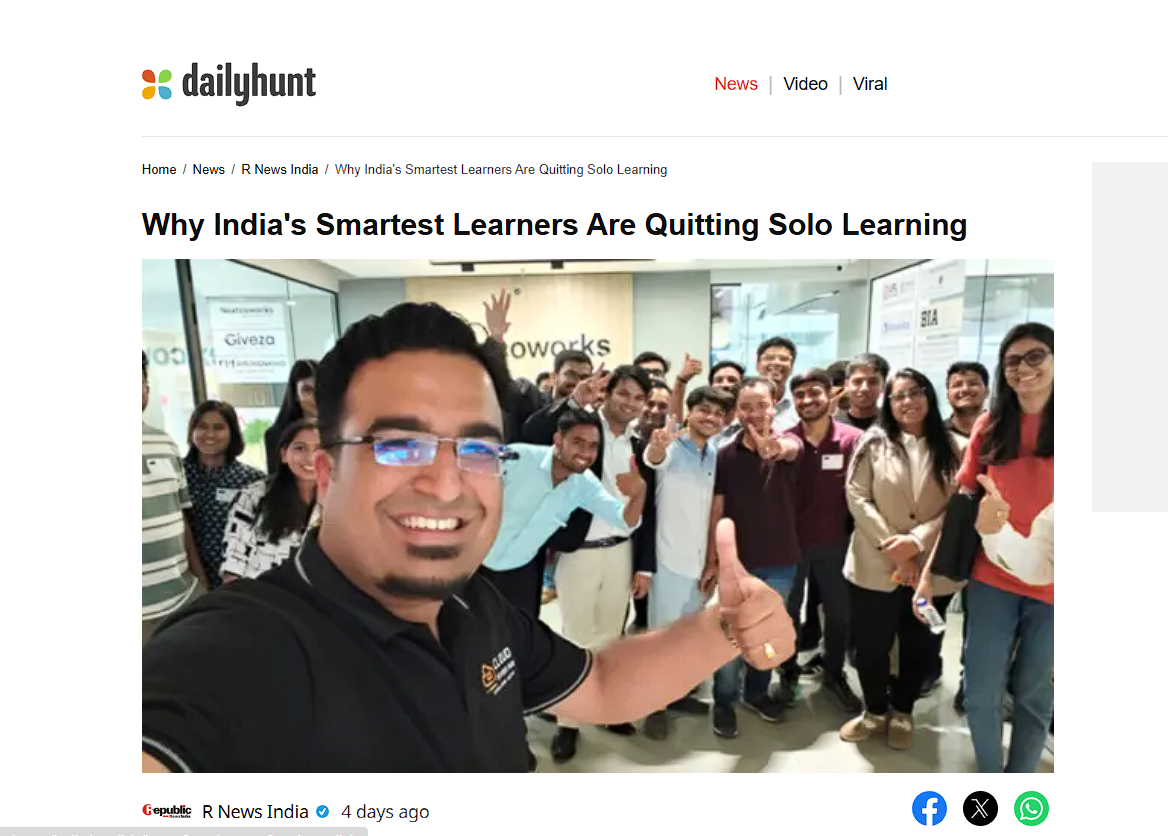 Dailyhunt � Why India's Smartest Learners Are Quitting Solo Learning