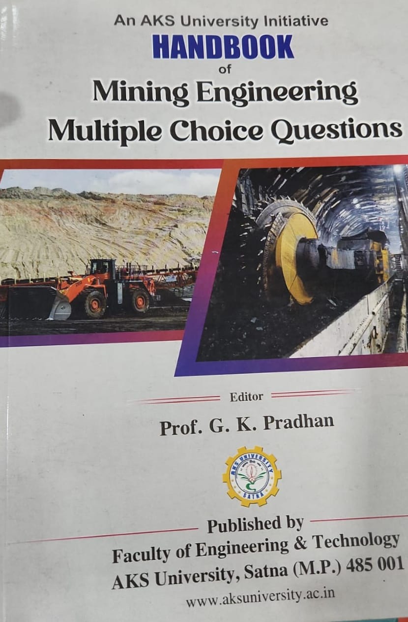 HANDBOOK OF MINING ENGINEERING MULTIPLE CHOICE QUESTION By GK Pradhan
