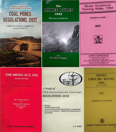 Coal Mine Legislation Set of 6 Books (CMR, Mines Act, Mines Rule, CEA, VT Rule, Creche Rule)