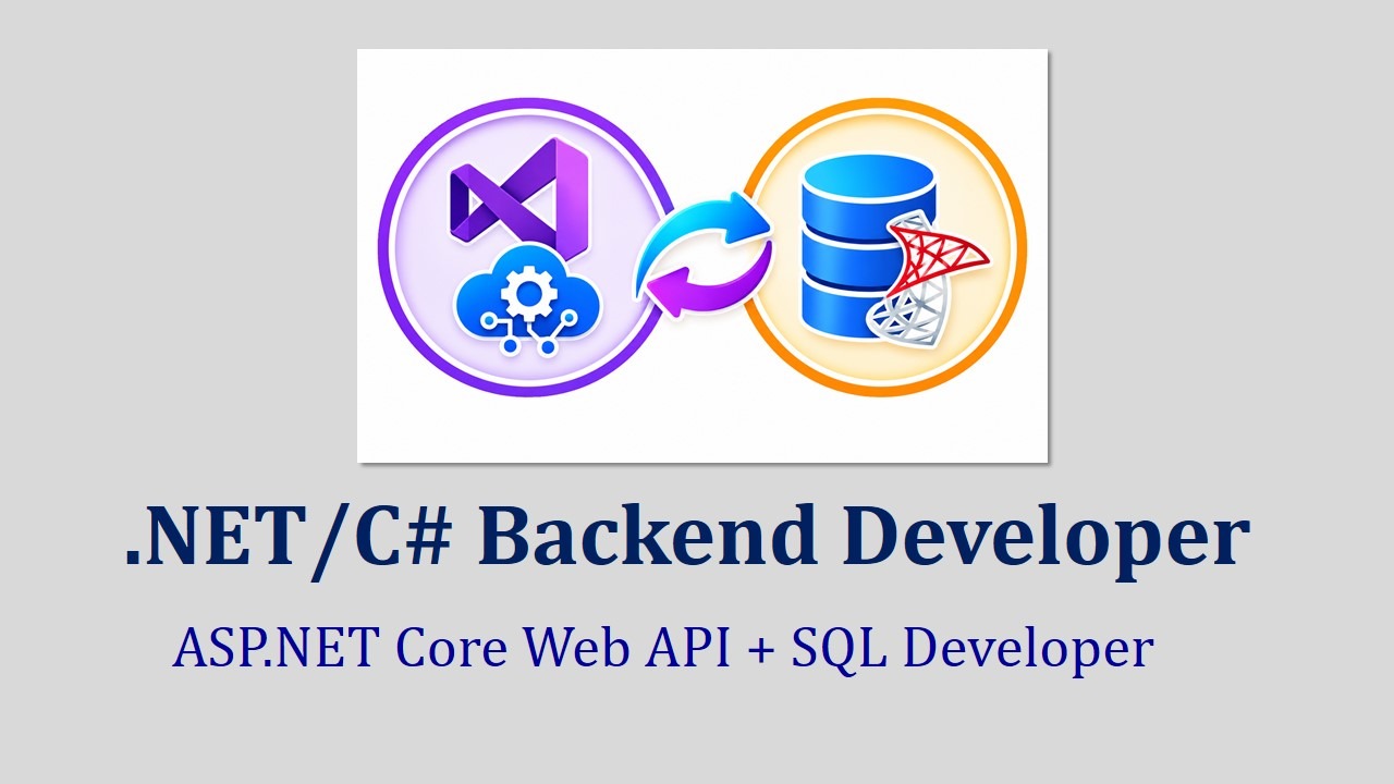 Build Production-Ready Web APIs and SQL-Driven Backend Applications with .NET Core/C#.