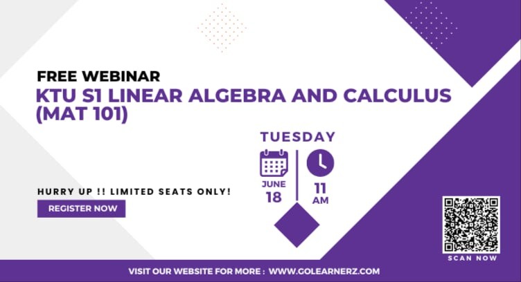 KTU Linear Algebra ( FREE Webinar ) - Prepare For Your Exam