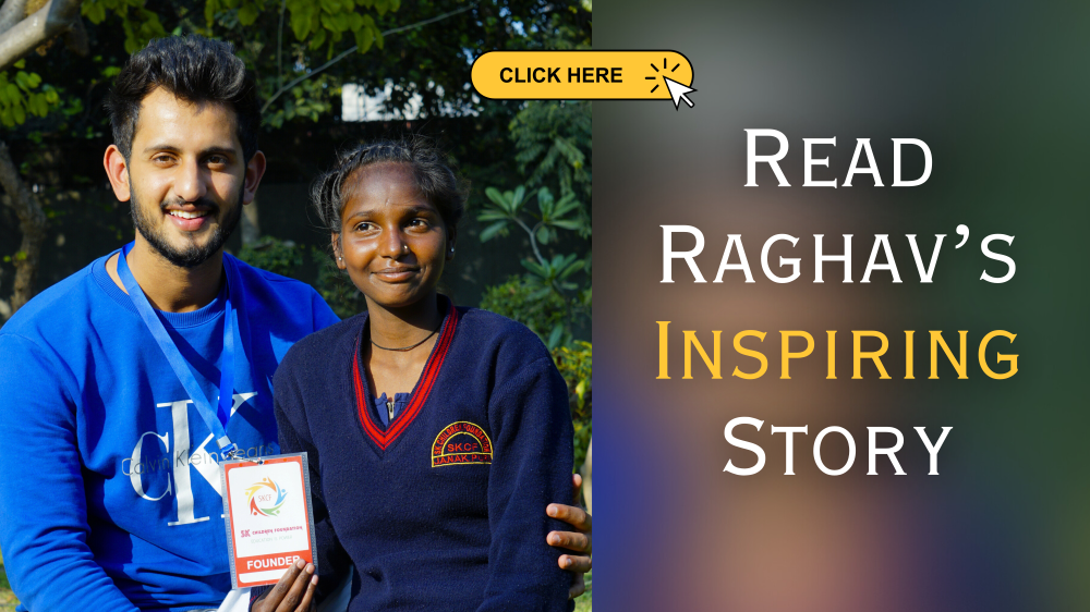 Raghav's Story via website blog