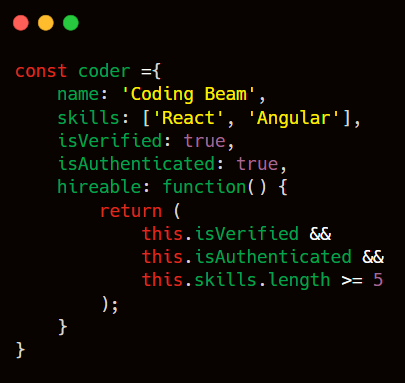 Coding Beam home page image