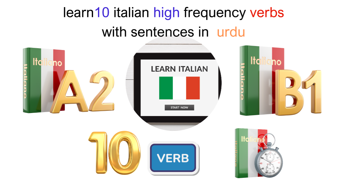 learn 10 high frequency italian verbs with sentences