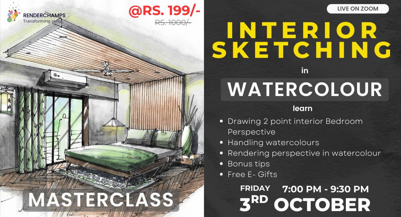 Interior Sketching in Watercolour Masterclass