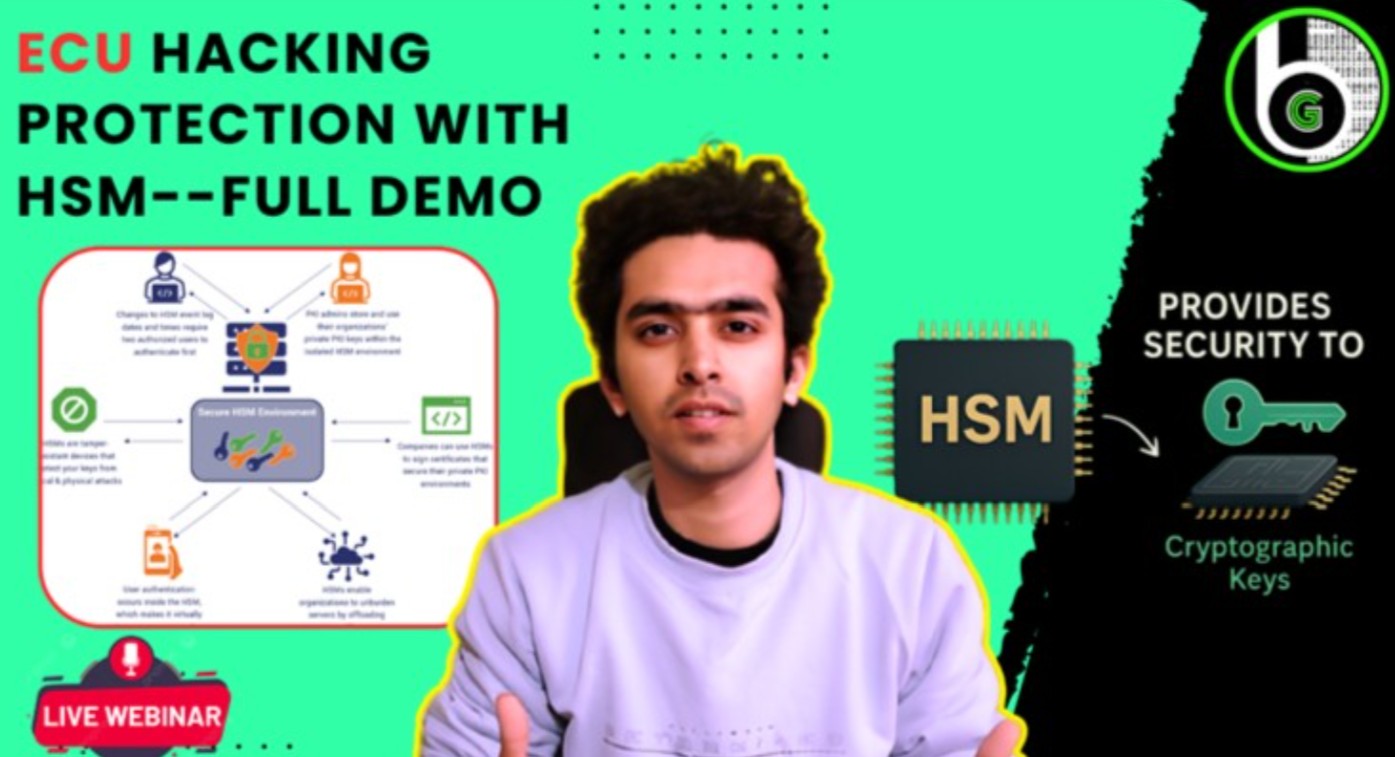 How to Secure Car ECUs with HSM | Embedded Security vs IT Security| Live Demo & Guide
