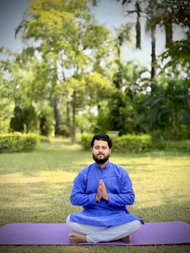 Dr. Kunwar Prashant Singh in meditation