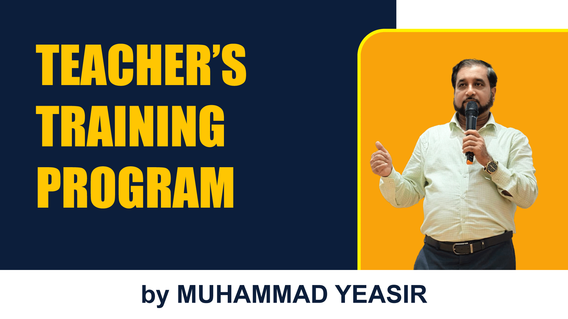 Teacher's Training Program