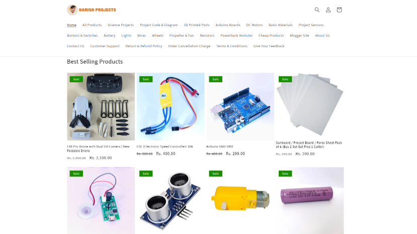 Visit Store HARISHPROJECTS.COM