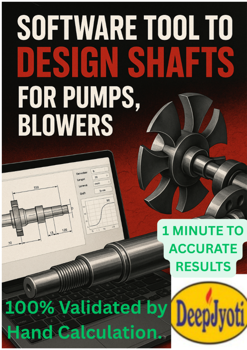 Shaft Design Software for Blowers | DeepJyoti Engineering Software Tool.
