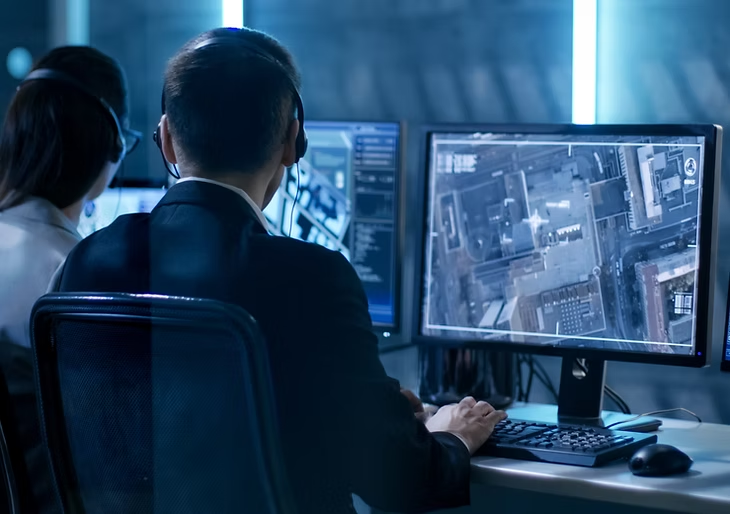 Monitoring Room with Trained Personnel