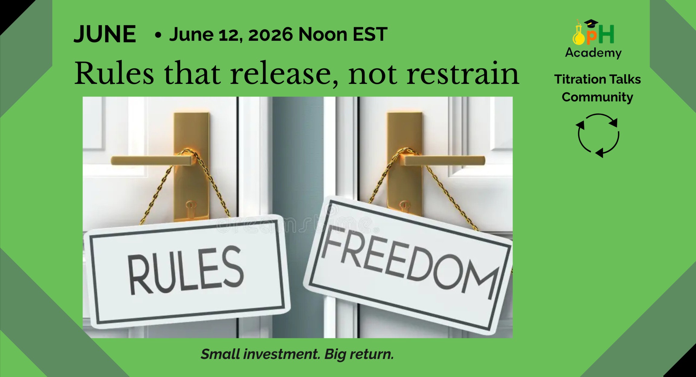 Rules that release, not restrain