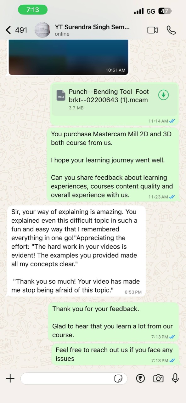 WhatsApp Feedback
