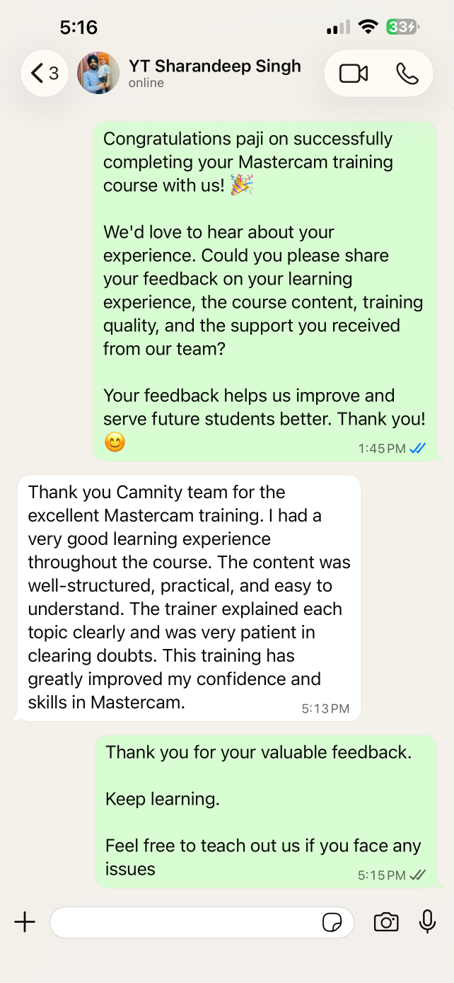 WhatsApp Feedback