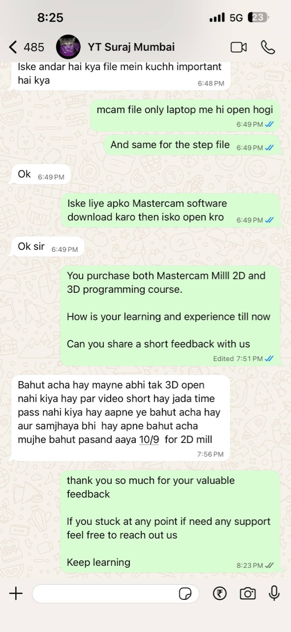 WhatsApp Feedback