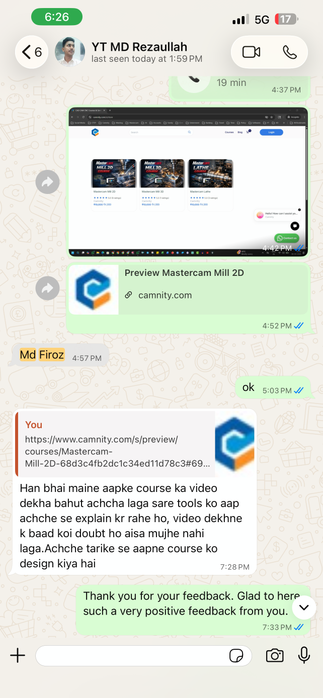 WhatsApp Feedback