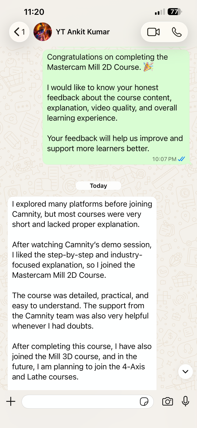 WhatsApp Feedback