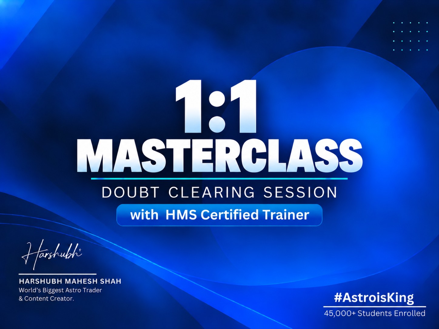 1:1 HMS Masterclass Doubt-Clearing Session