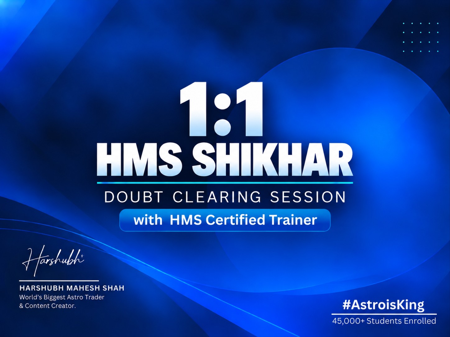 1:1 HMS Shikhar Doubt-Clearing Session
