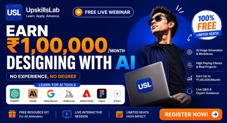 Earn ₹1,00,000/Month Designing with AI — No Experience, No Degree