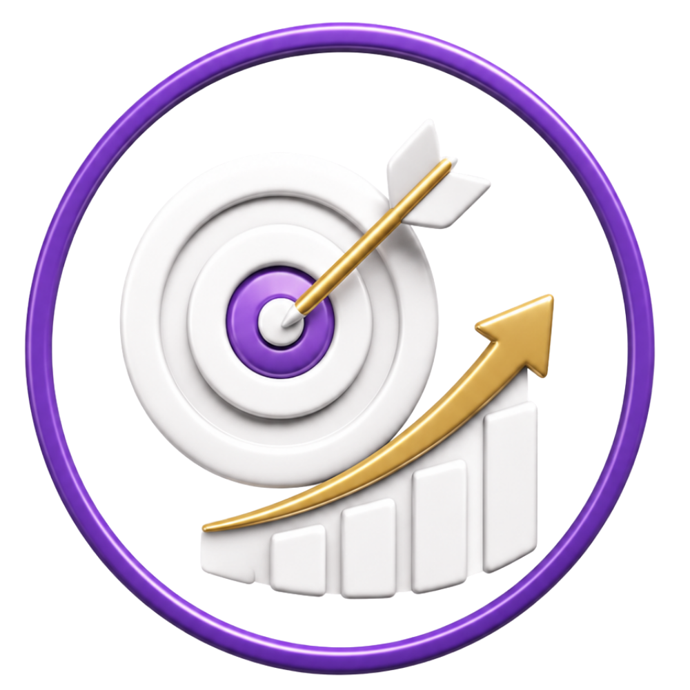 Growth strategy roadmap icon for organic ecommerce marketplace growth