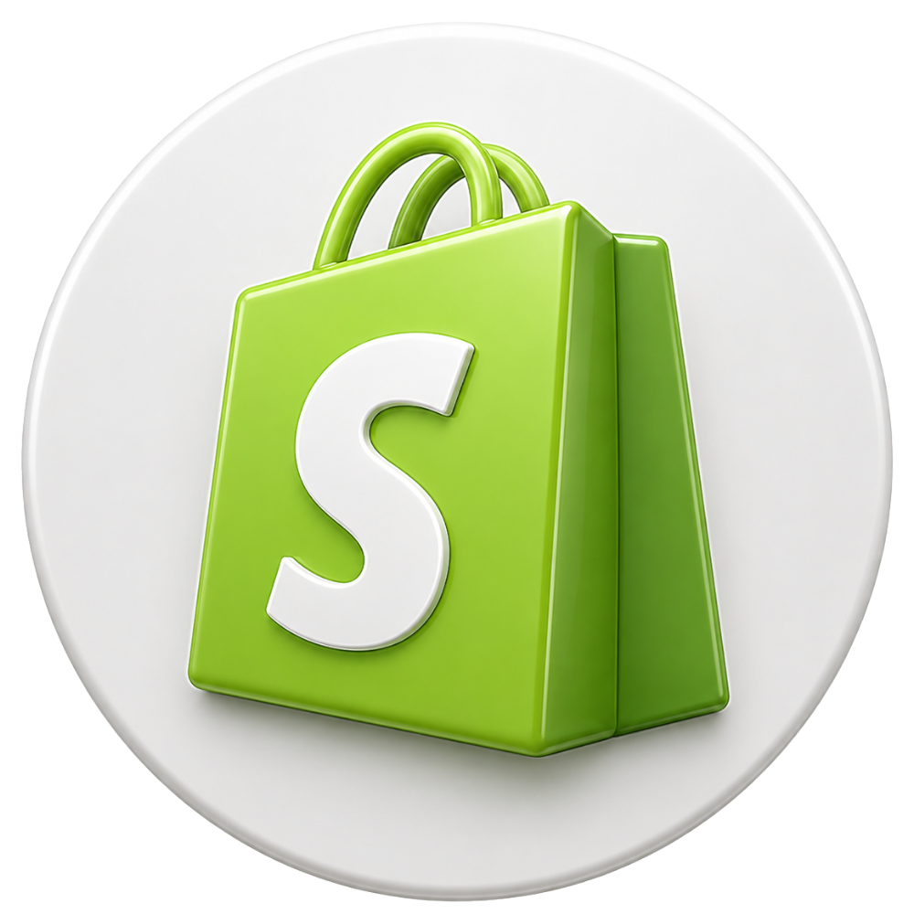 Shopify ecommerce store logo for online selling and ecommerce website growth