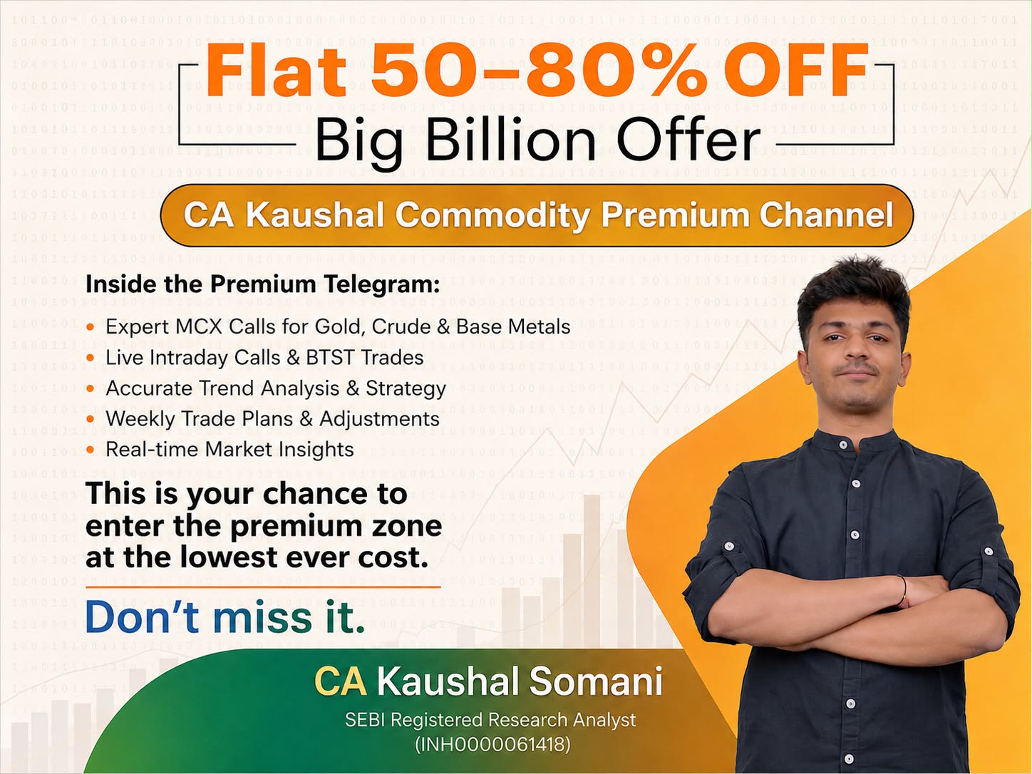 The Closed Commodity Vault - Premium Access by CA Kaushal Somani